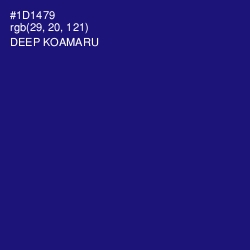 #1D1479 - Deep Koamaru Color Image